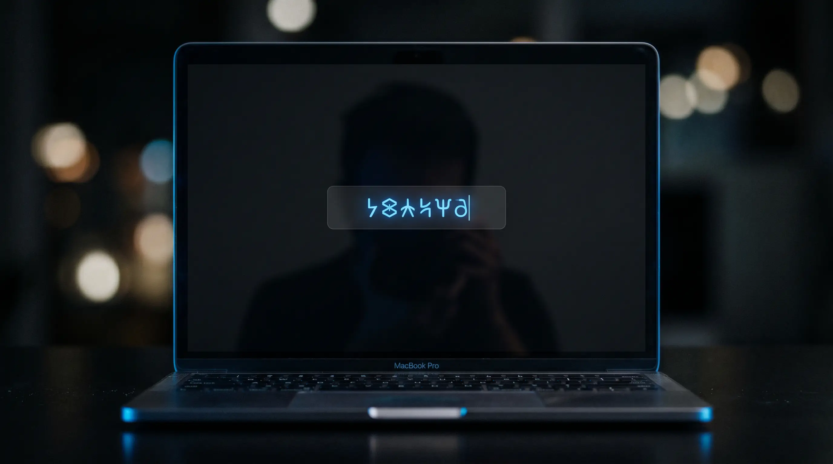 Login-skærm med pseudonymt brugernavn