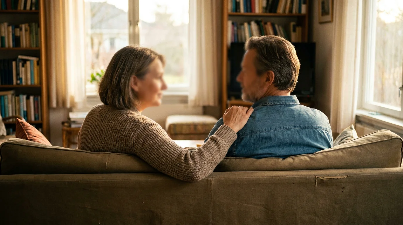 Pårørende støtter familiemedlem