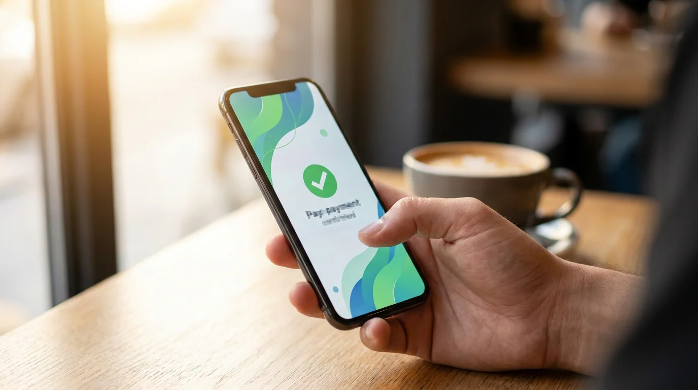 En dansk spiller foretager en mobilbetaling på en licenseret spilleside