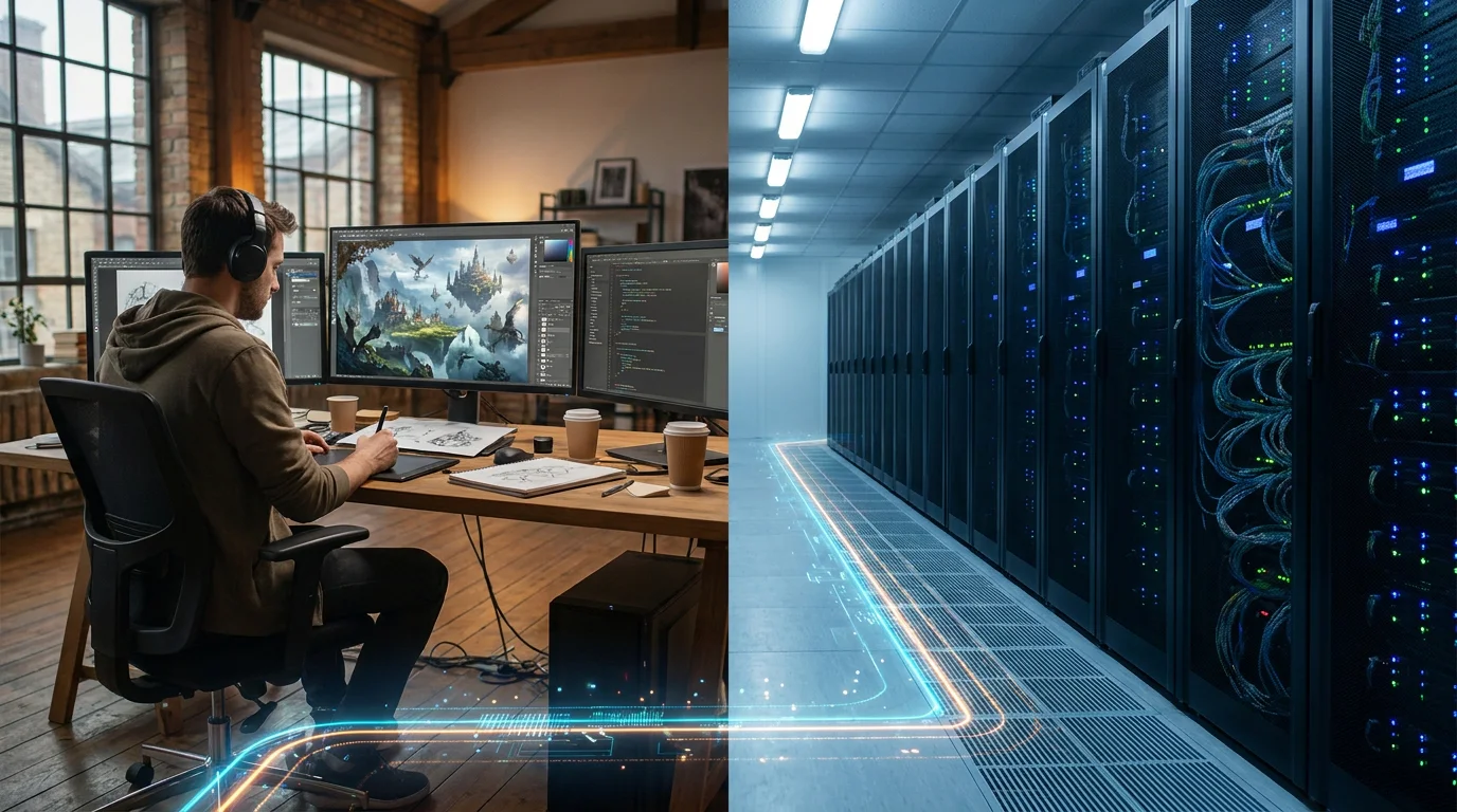 Studio og platform-leverandører illustreret