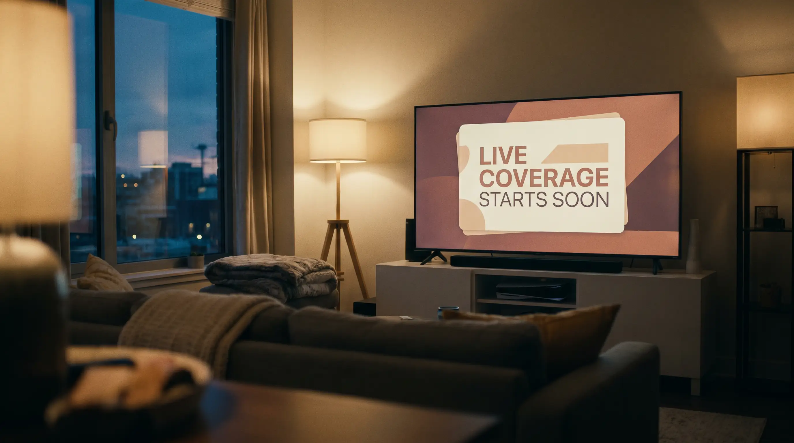 Tom reklameplads på TV inden kampstart
